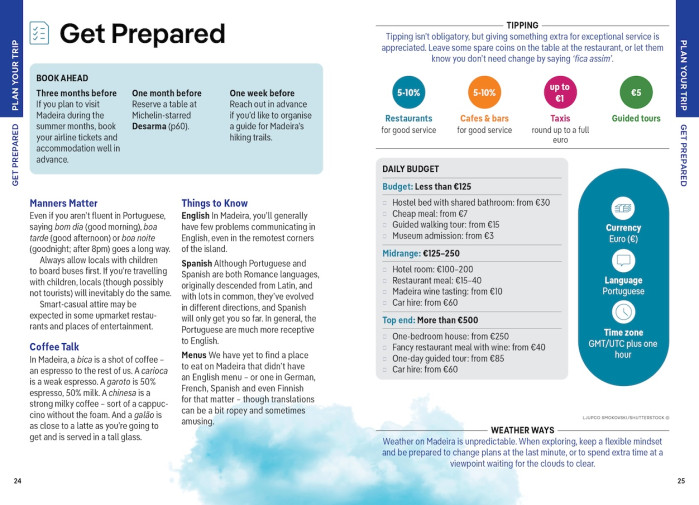 detail Madeira kapesní průvodce 5th 2025 Lonely Planet