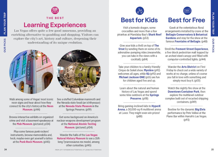 detail Las Vegas kapesní průvodce 7th 2025 Lonely Planet
