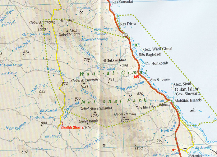 detail Egypt 1:1,125m mapa RKH