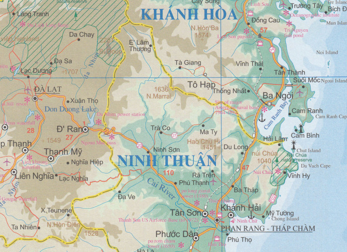 detail Delta Mekongu & Vietnam jih (Mekong Delta & Southern Vietnam) 1:500t mapa ITM