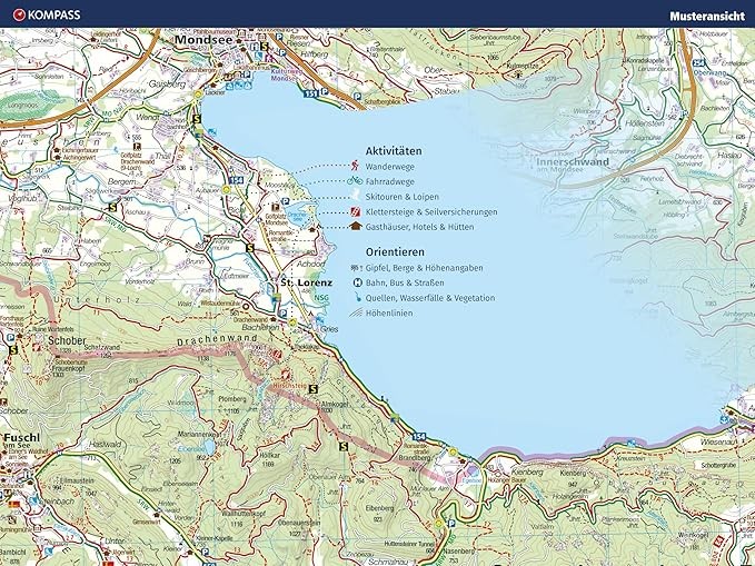 detail Sylt, Amrum, Föhr, Langeness 1:35.000 turisktická mapa KOMPASS 784