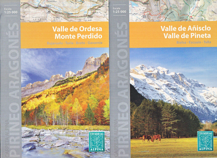 detail Ordesa & Monte Perdido 1:25t mapa Alpina