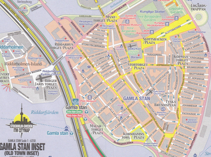 detail Stockholm 1:10t mapa ITM