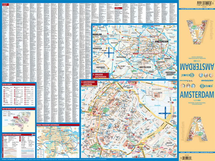 detail Amsterodam (Amsterdam) 1:11t mapa Borch