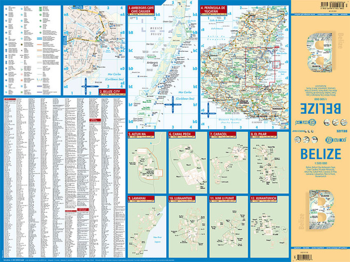 detail Belize 1:500t mapa Borch
