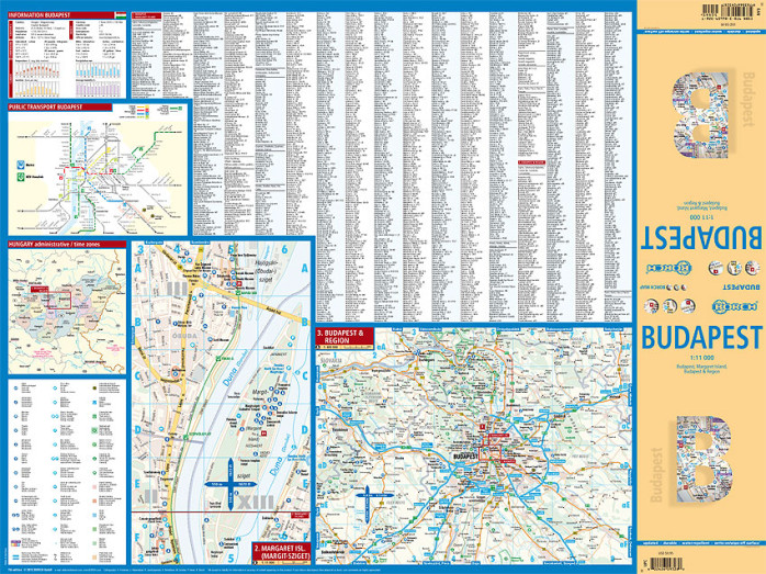 detail Budapest 1:11t mapa Borch