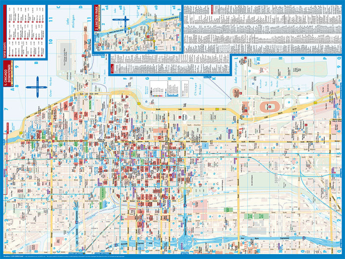 detail Chicago 1:8t mapa Borch
