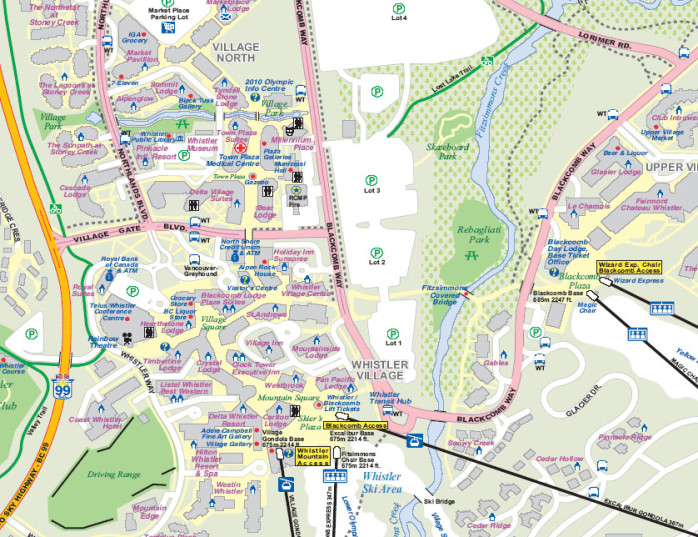 detail Whistler & Vancouver 1:50t/1:20t mapa ITM