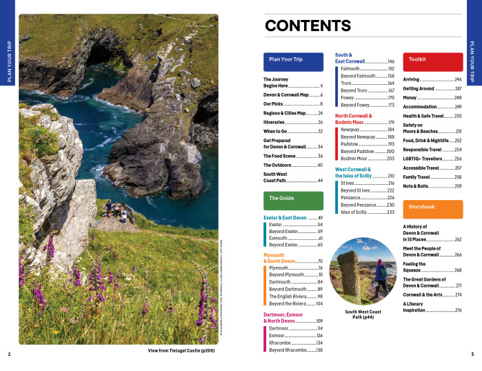 detail Devon & Cornwall průvodce 7th 2025 Lonely Planet