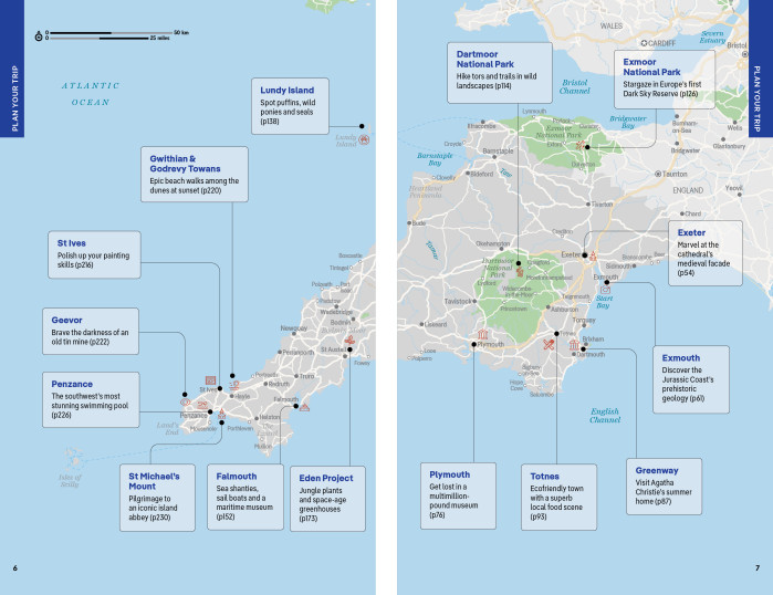 detail Devon & Cornwall průvodce 7th 2025 Lonely Planet