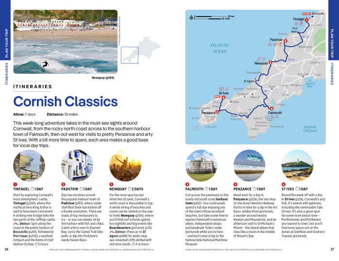 detail Devon & Cornwall průvodce 7th 2025 Lonely Planet