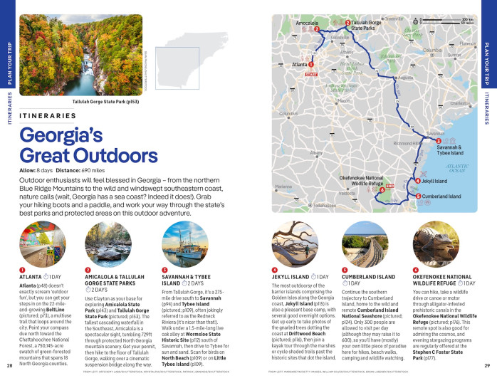 detail Georgia & the Carolinas průvodce 4th 2025 Lonely Planet