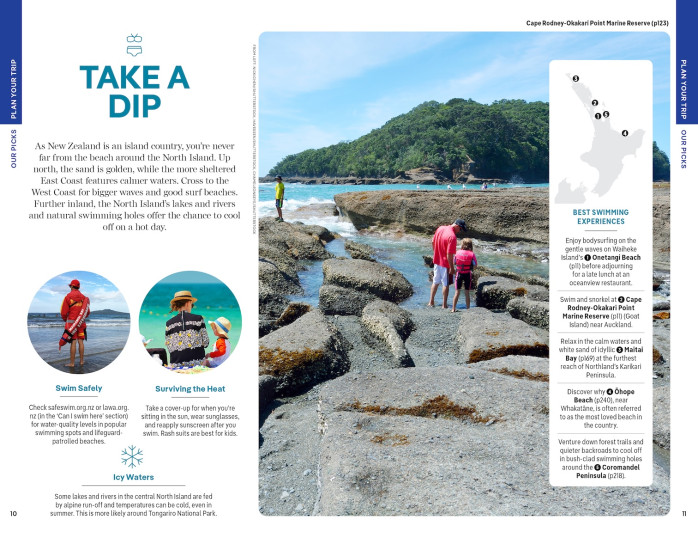 detail New Zealand North Island průvodce 7th 2025 Lonely Planet