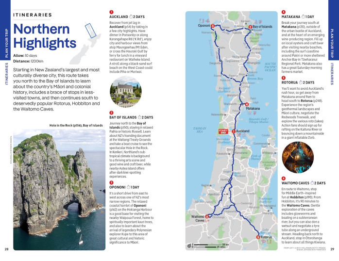 detail New Zealand North Island průvodce 7th 2025 Lonely Planet