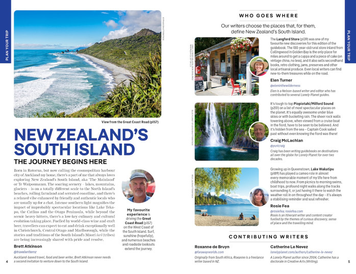 detail New Zealand South Island průvodce 8th 2025 Lonely Planet
