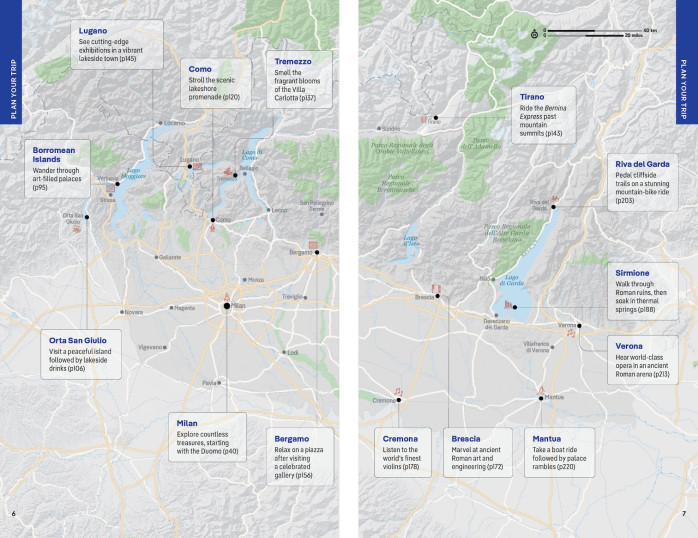 detail Italian Lakes průvodce 4th 2025 Lonely Planet
