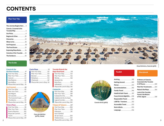 detail Cancún, Cozumel & Yucatan průvodce 11th 2025 Lonely Planet
