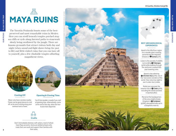 detail Cancún, Cozumel & Yucatan průvodce 11th 2025 Lonely Planet