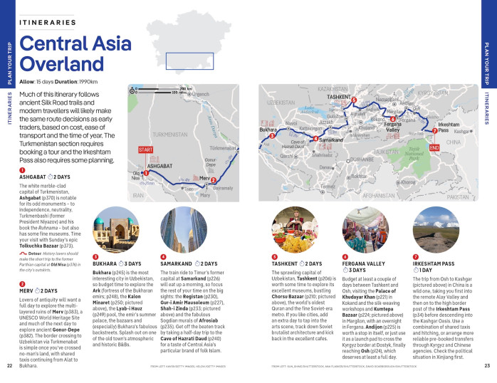 detail Central Asia průvodce 8th 2025 Lonely Planet