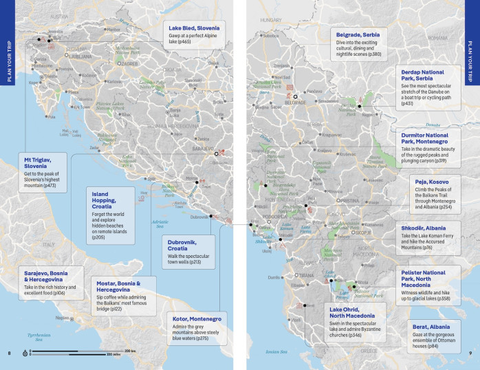 detail Western Balkans 5th 2026 průvodce Lonely Planet