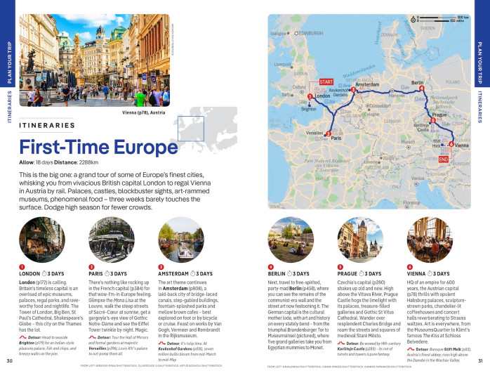 detail Europe průvodce 5th 2026 Lonely Planet