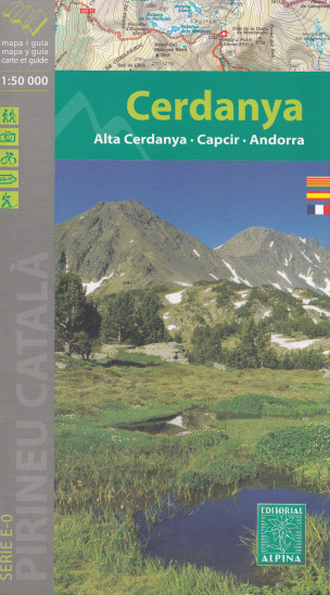 detail Cerdanya, Capcir, Andorra 1:50.000 mapa ALPINA