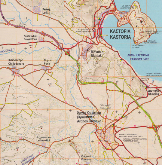 detail Gramos-Smolikas-Voio (Řecko) 1:50t, turistická mapa ANAVASI
