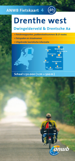 detail #4 Drenthe west, Dwingelderveld & Drentsche Aa 1:50.000 cyklomapa ANWB (Nizozemí