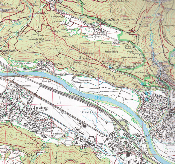 detail Karwendelgebirge Západ 1:25 000, turistická mapa, Alpenverein #5/1