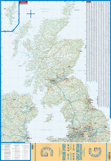 detail Velká Británie (Gr.Britain) 1:800t mapa Borch