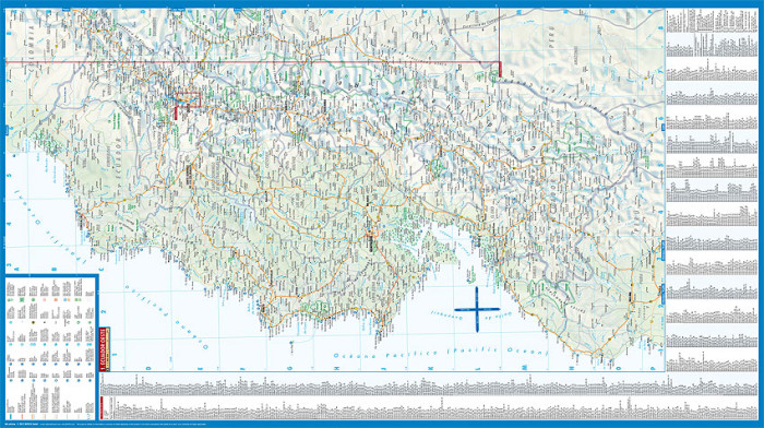 detail Ekvádor (Ecuador) 1:1m mapa Borch