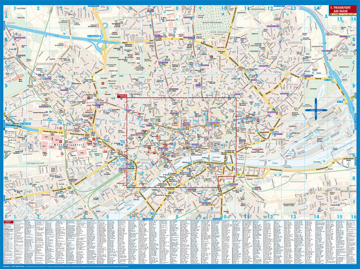 detail Frankfurt nad Mohanem 1:12t mapa Borch
