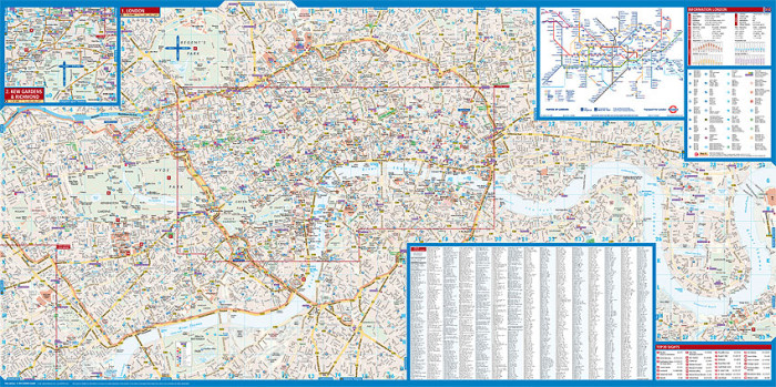 detail Londýn (London) 1:11t mapa Borch