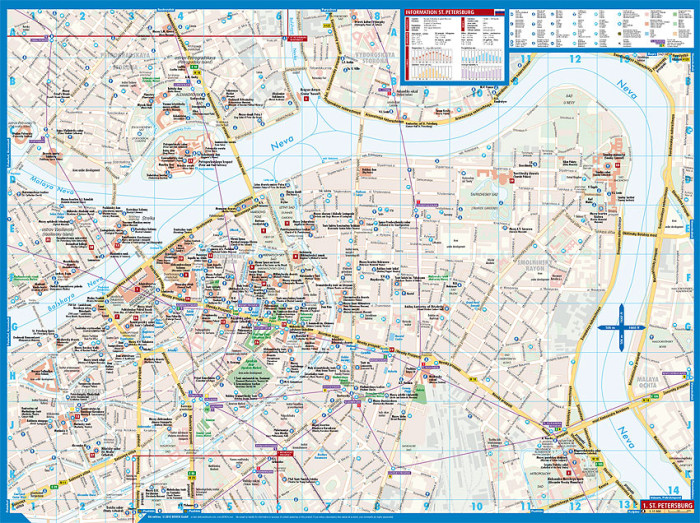 detail St.Petersburg 1:11t mapa Borch