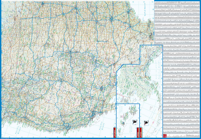 detail USA 1:4m mapa Borch