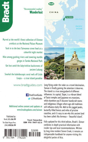 detail Taiwan průvodce 3rd 2019 BRADT