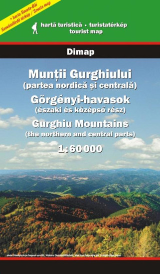 detail Muntii Gurghiului - Gurghiu Mountains 1:60t turistická mapa DIMAP