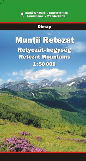 detail Muntii Retezat 1:50t turistická mapa DIMAP