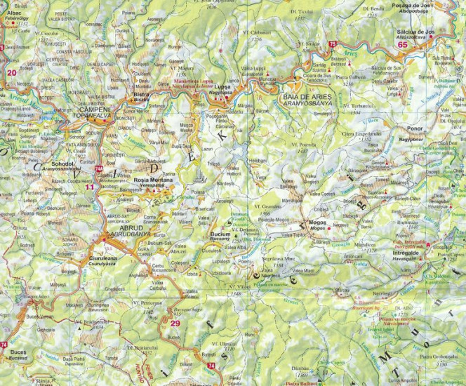 apuseni mapa Muntii Apuseni – Szigethegyseg 1:200t turistická mapa DIMAP  apuseni mapa