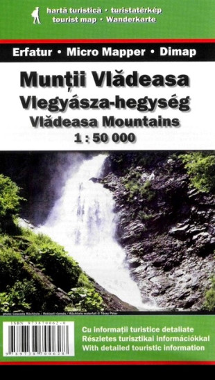 detail Muntii Vladeasa 1:50t turistická mapa DIMAP