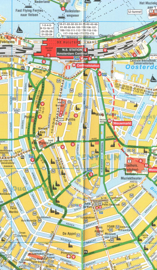 detail Amsterodam (Amsterdam) 1:14.210 cykloplán CITOPLAN