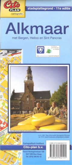 detail Alkmaar plán města CITOPLAN