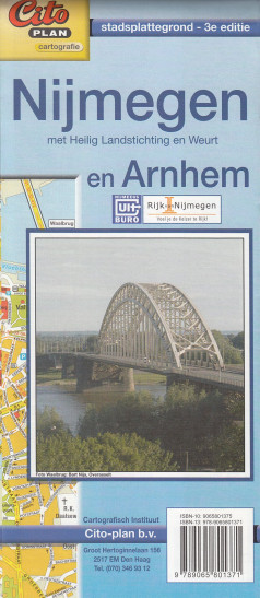 detail Nijmegen plán města a okolí CITOPLAN