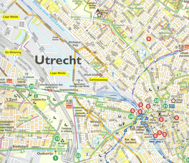 detail Utrecht & okolí cyklomapa CITO