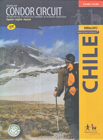 detail Chile - Condor Circuit 1:25t/50t turistická mapa COMPASS