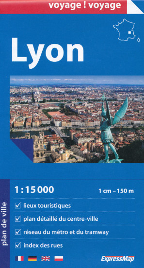 detail Lyon plán města 1:15t ExpressMap