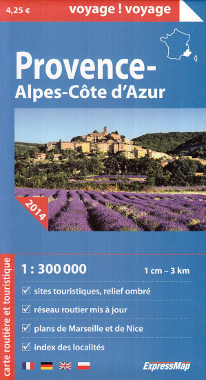 detail Provence - Azurové pobřeží 1:300t ExpressMap