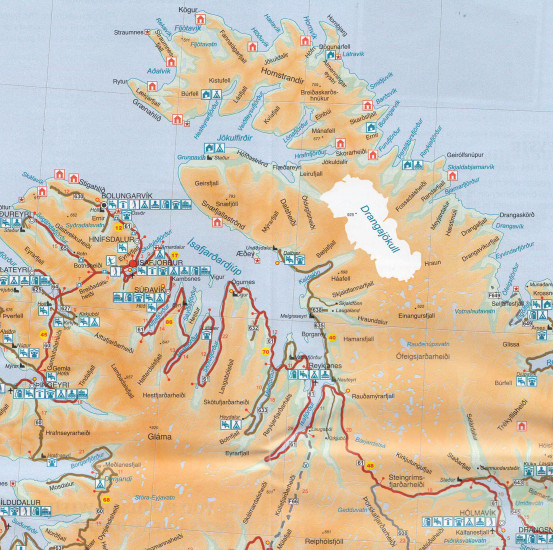 detail Island (Iceland) 1:500.000 mapa IRG