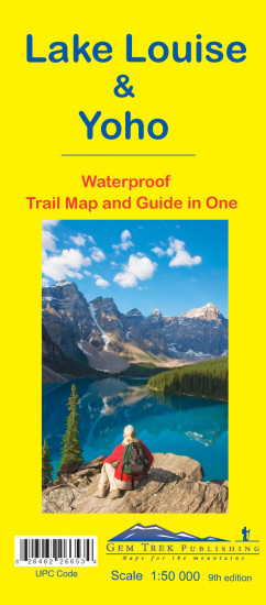 detail Lake Louise & Yoho NP 1:50.000 mapa a průvodce Gem Trek