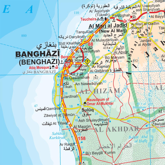 detail Libye (Libya) 1:1,75m mapa GIZI